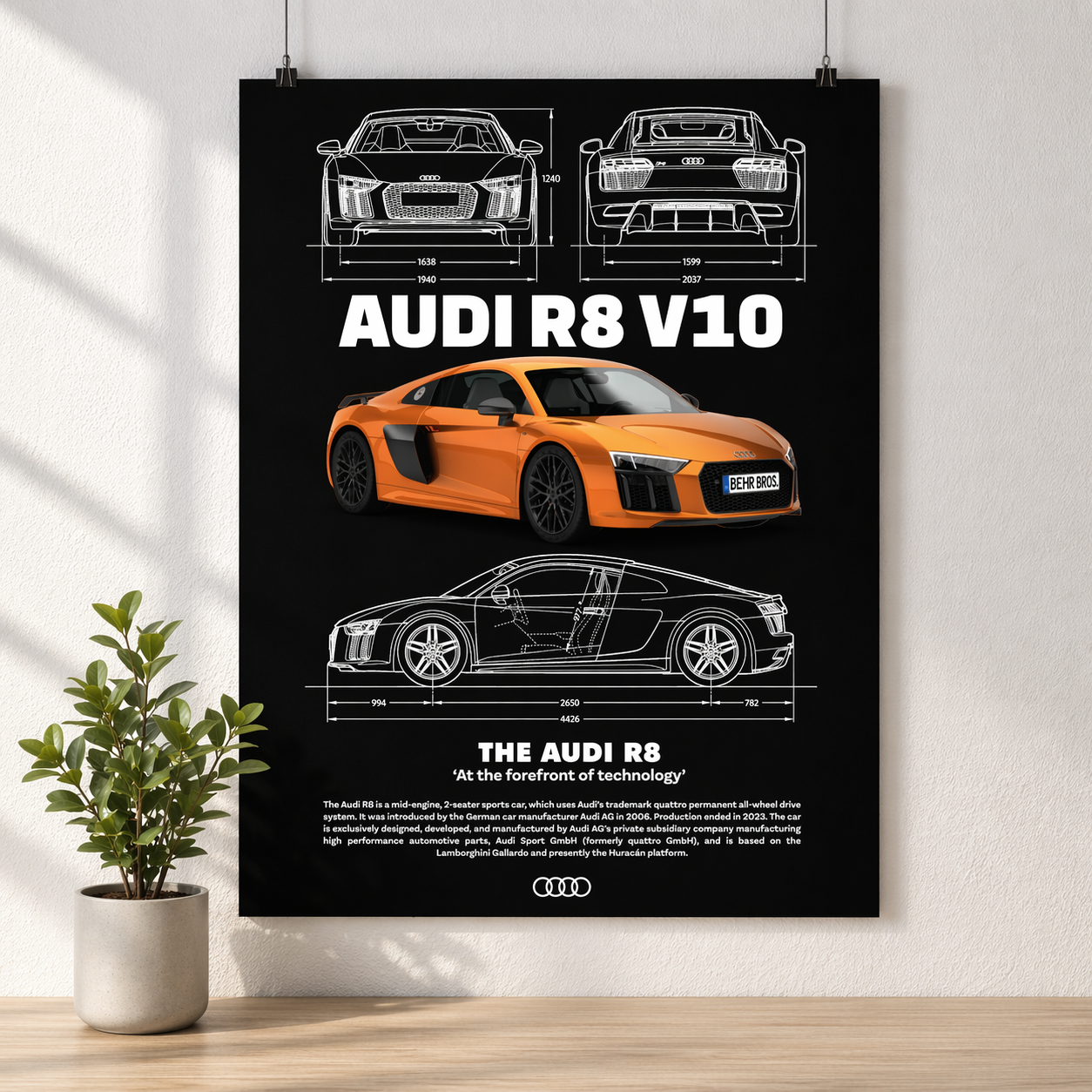 Audi R8 V10 Blueprint Precision