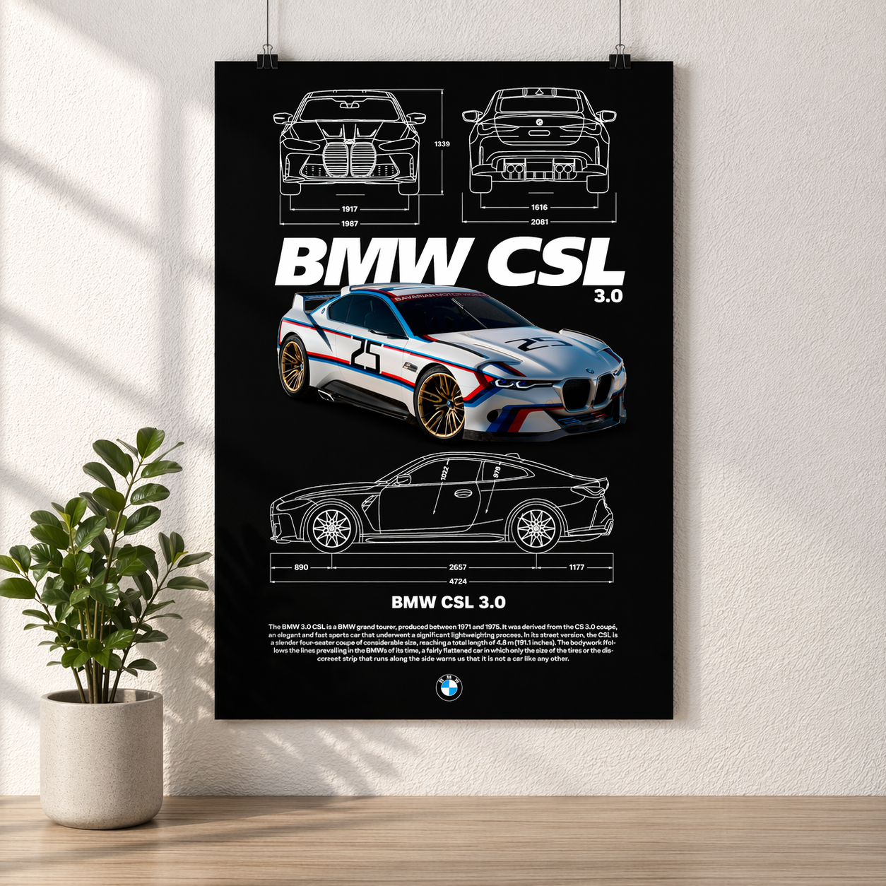 BMW CSL Blueprint Heritage