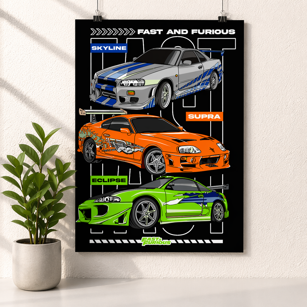 Street Legends Blueprint Poster
