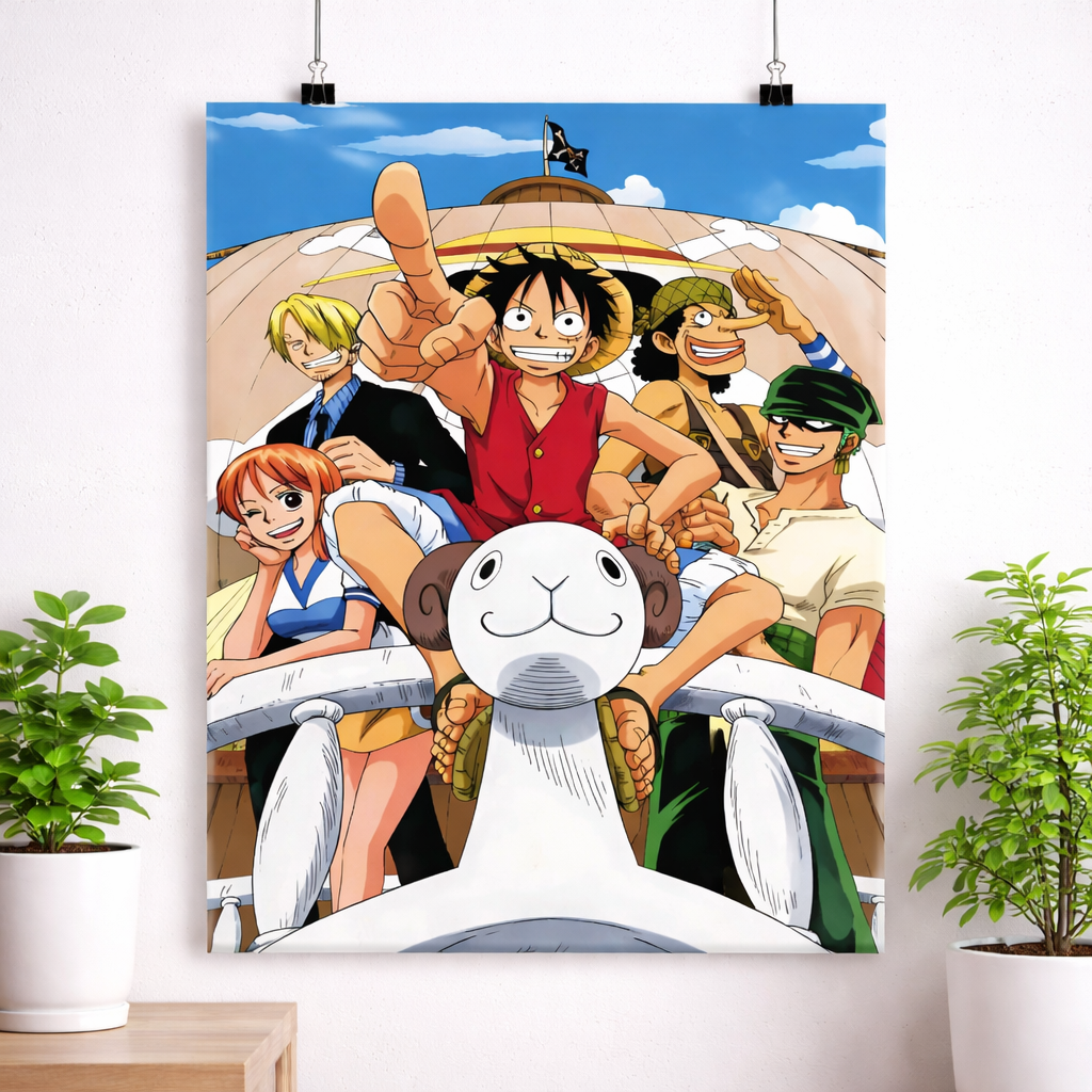 One Piece Going Merry Ship Poster