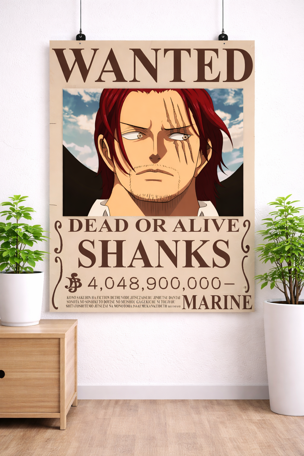 Shanks Wanted Poster One Piece