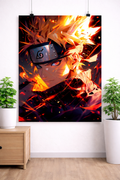Naruto Uzumaki Fire Mode Poster