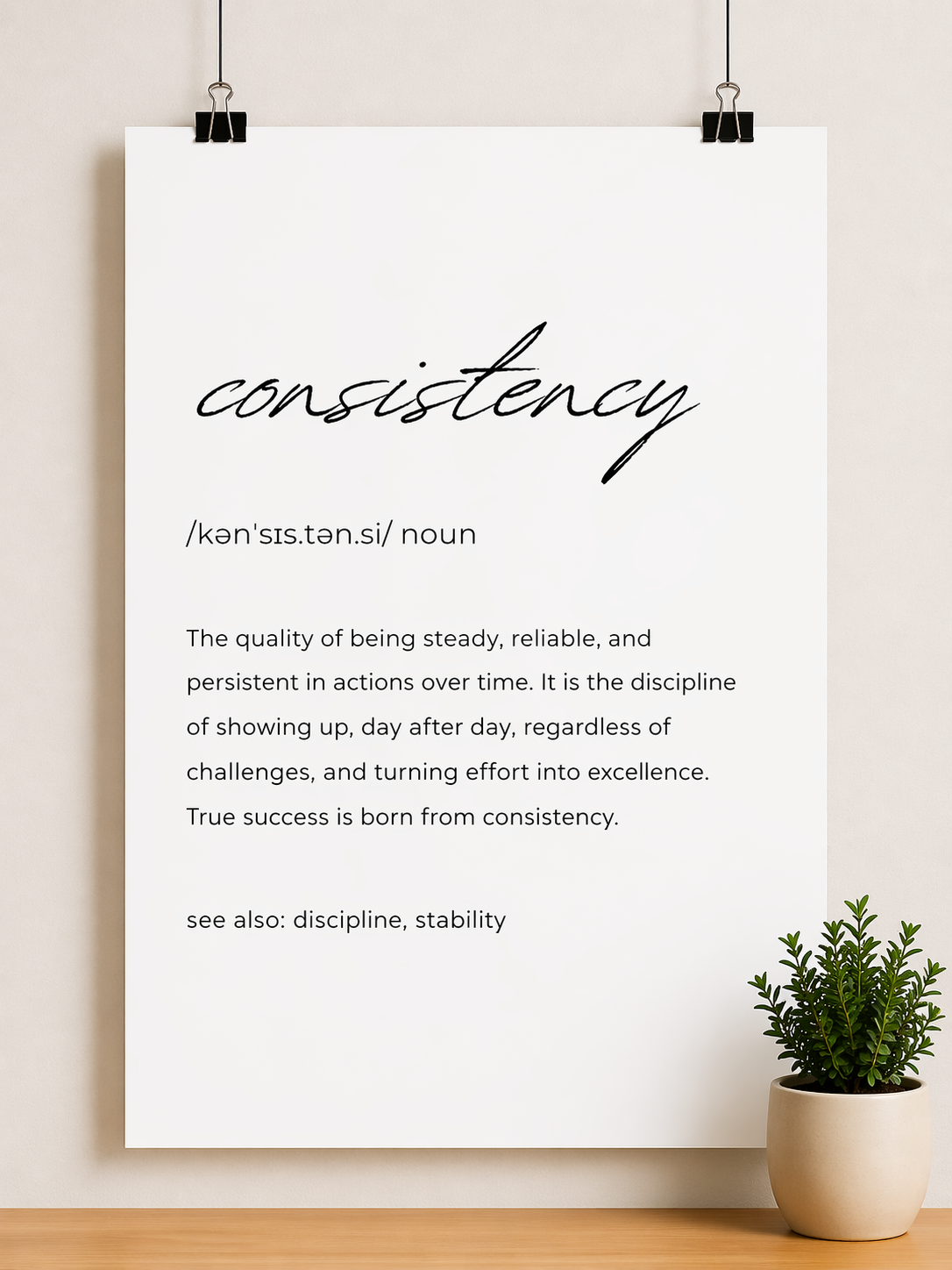 Consistency Discipline