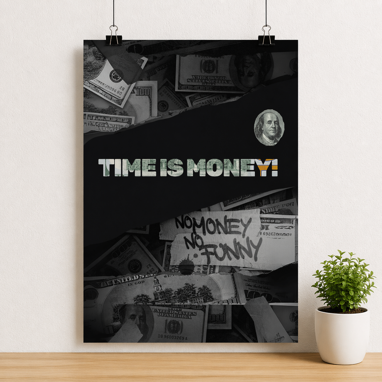 Time Is Money – Aesthetic Financial Poster