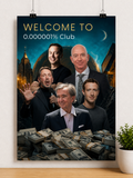 0.000001% Club – Elite Wealth Aesthetic Poster