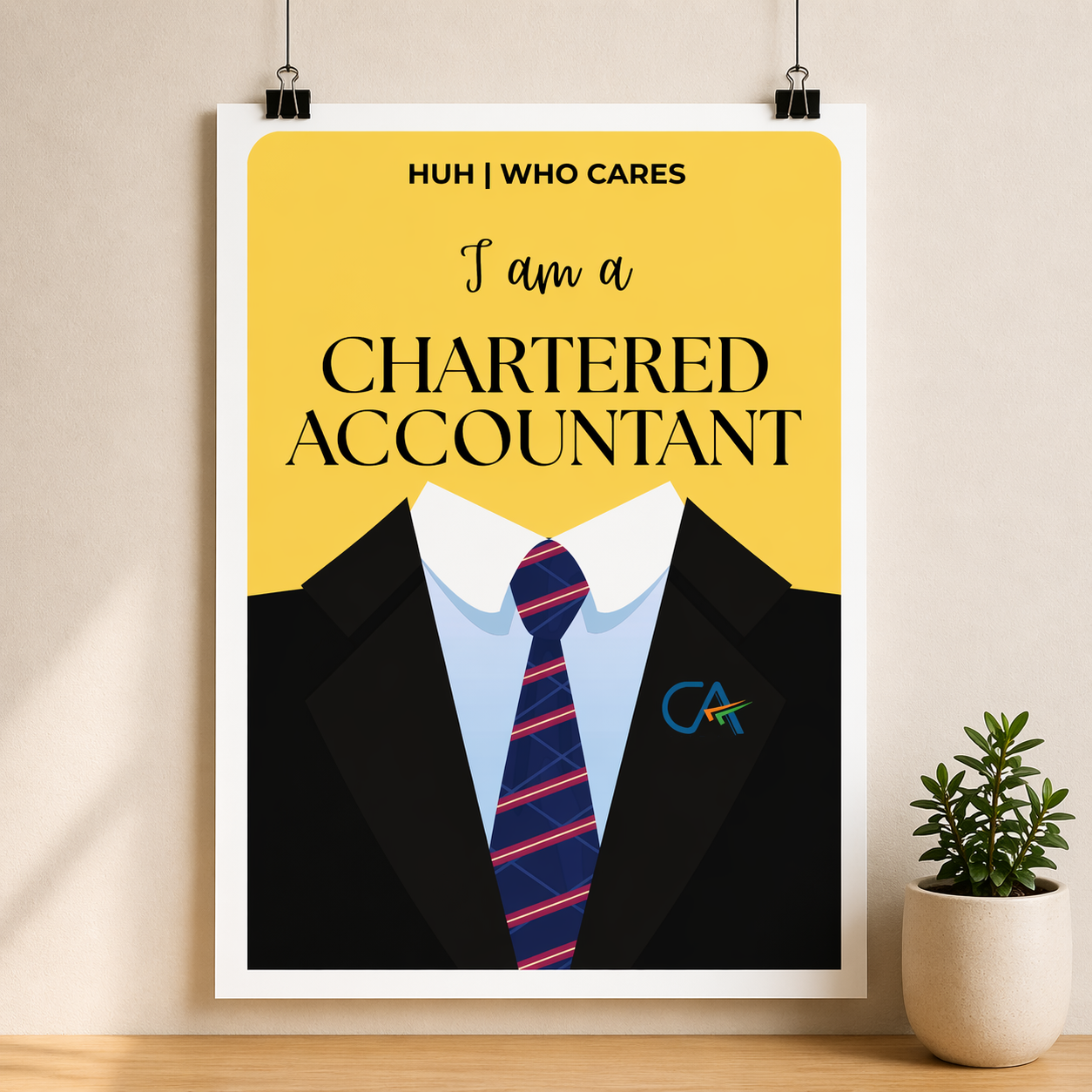 Chartered Accountant Attitude Poster