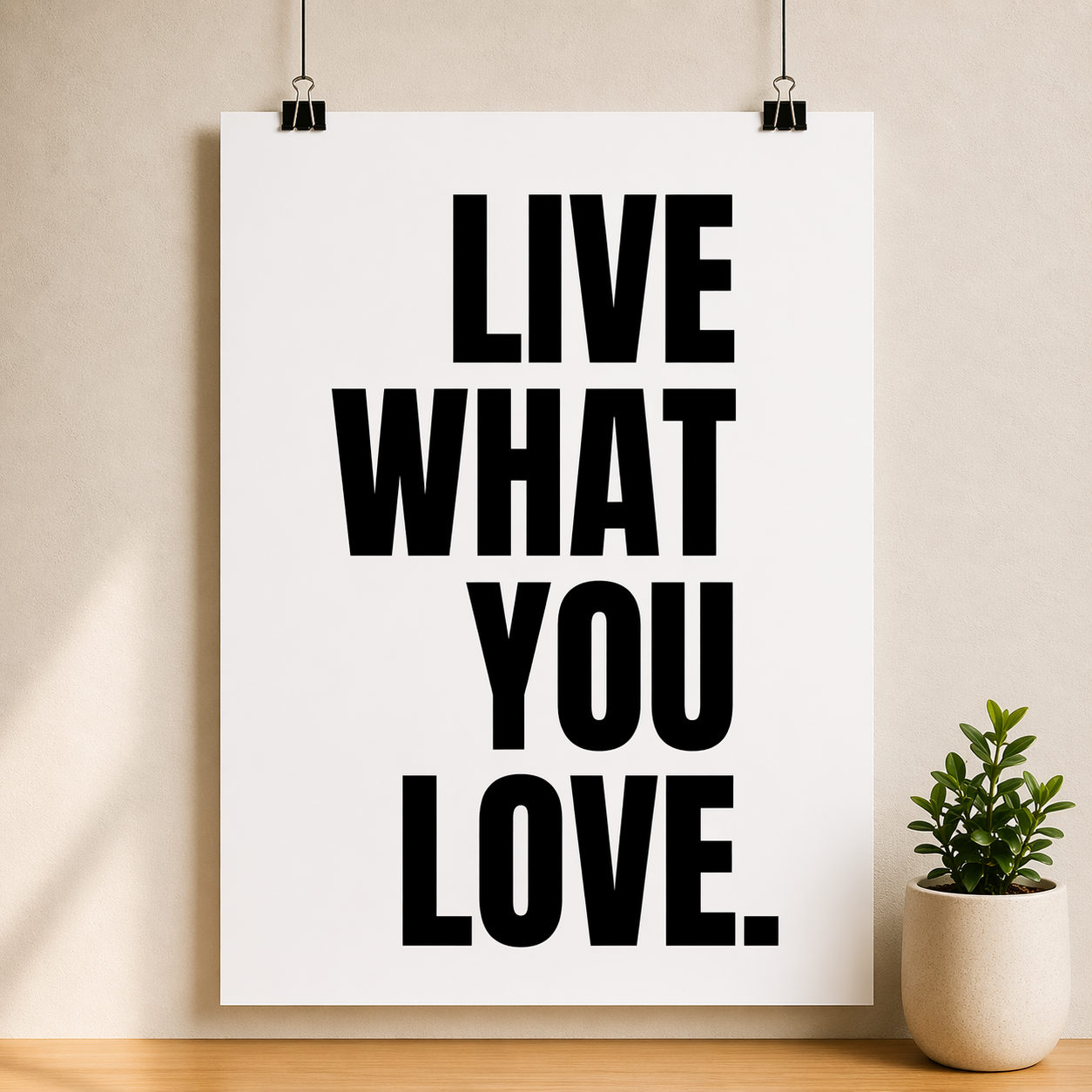 Live What You Love Poster