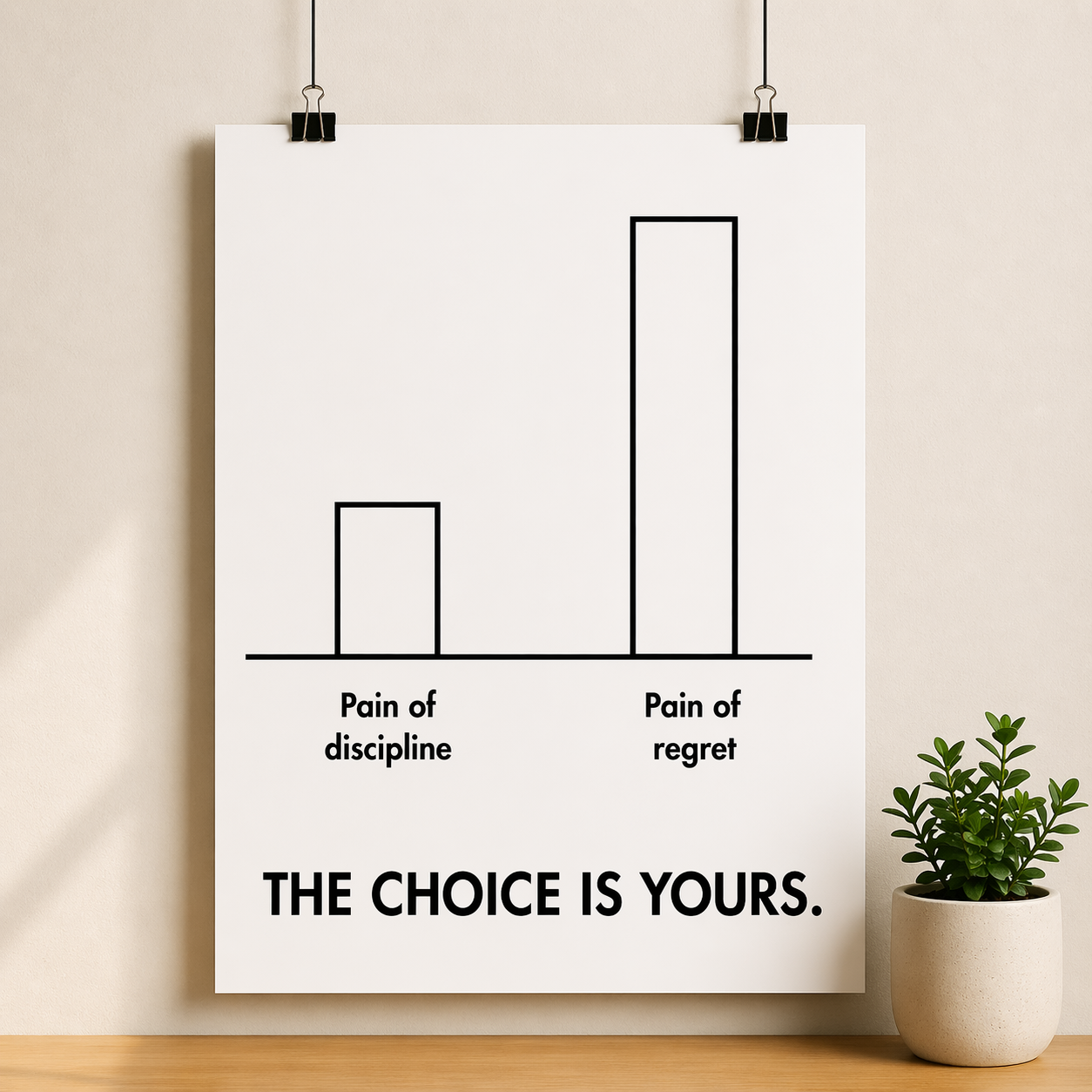 Discipline vs Regret Poster