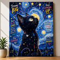 Starry Cat Graffiti Art