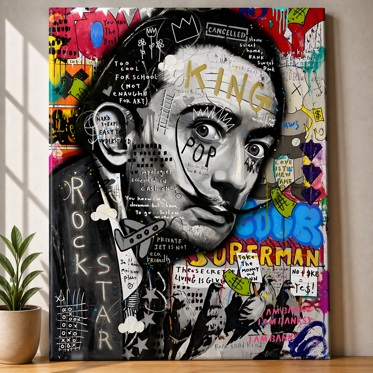 Luxury Mask Graffiti Art