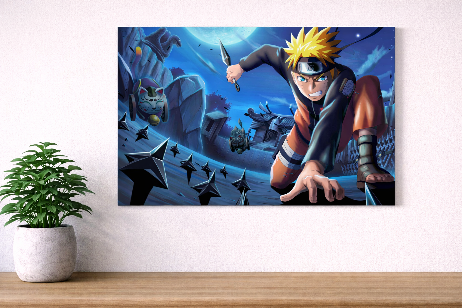 Naruto Uzumaki Night Battle Poster