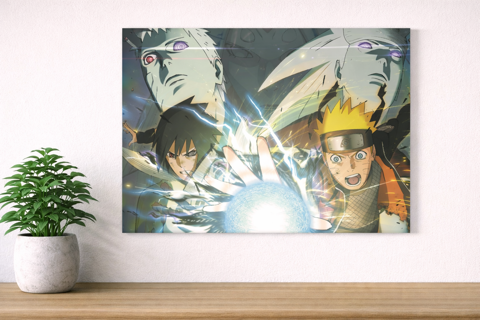 Naruto vs Sasuke Rasengan Chidori Poster