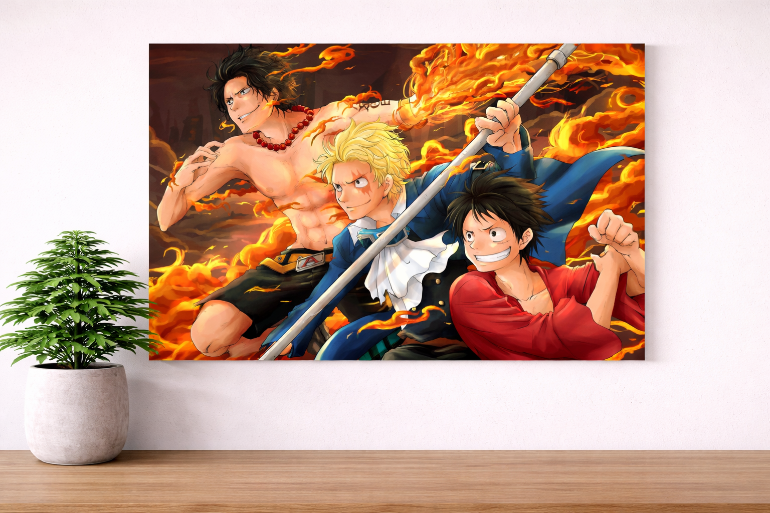 Luffy Ace Sabo Anime Poster