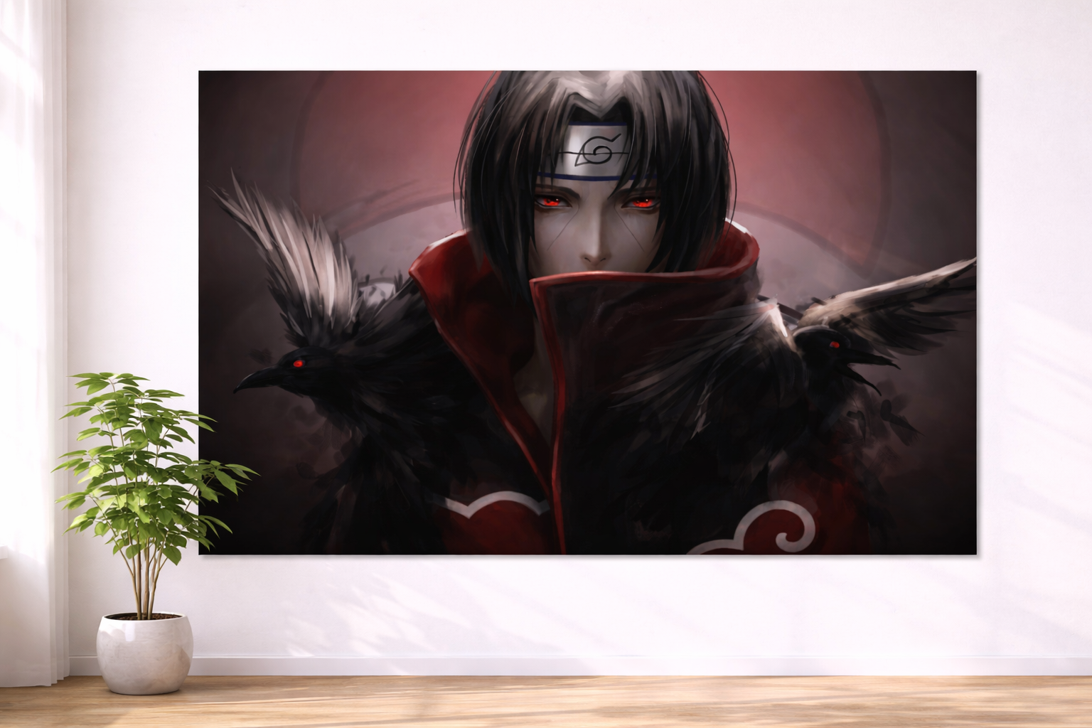 Itachi Uchiha Sharingan Poster – Dark Akatsuki Anime