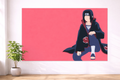 Itachi Uchiha Minimal Pink Poster