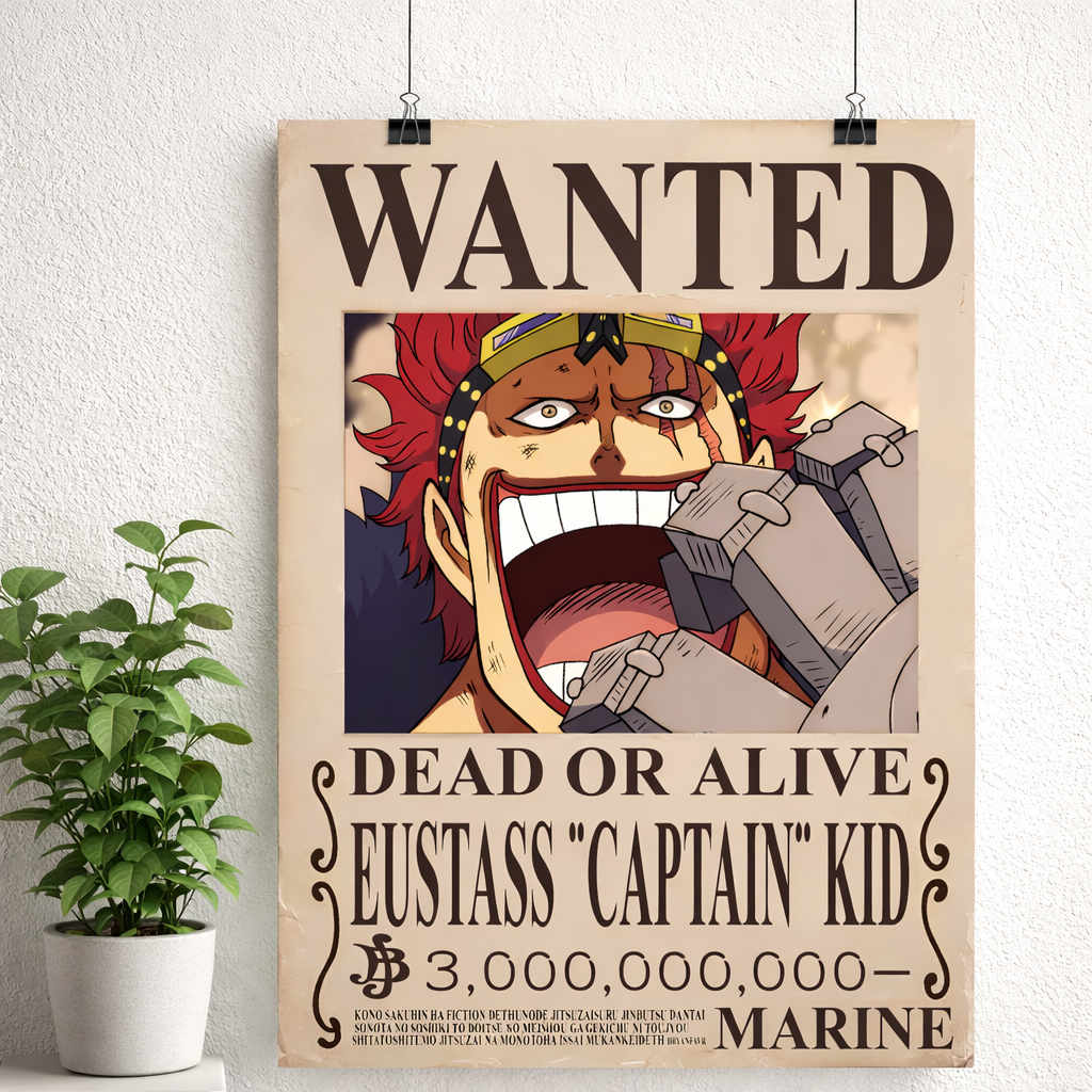 Eustass “Captain” Kid Wanted Poster