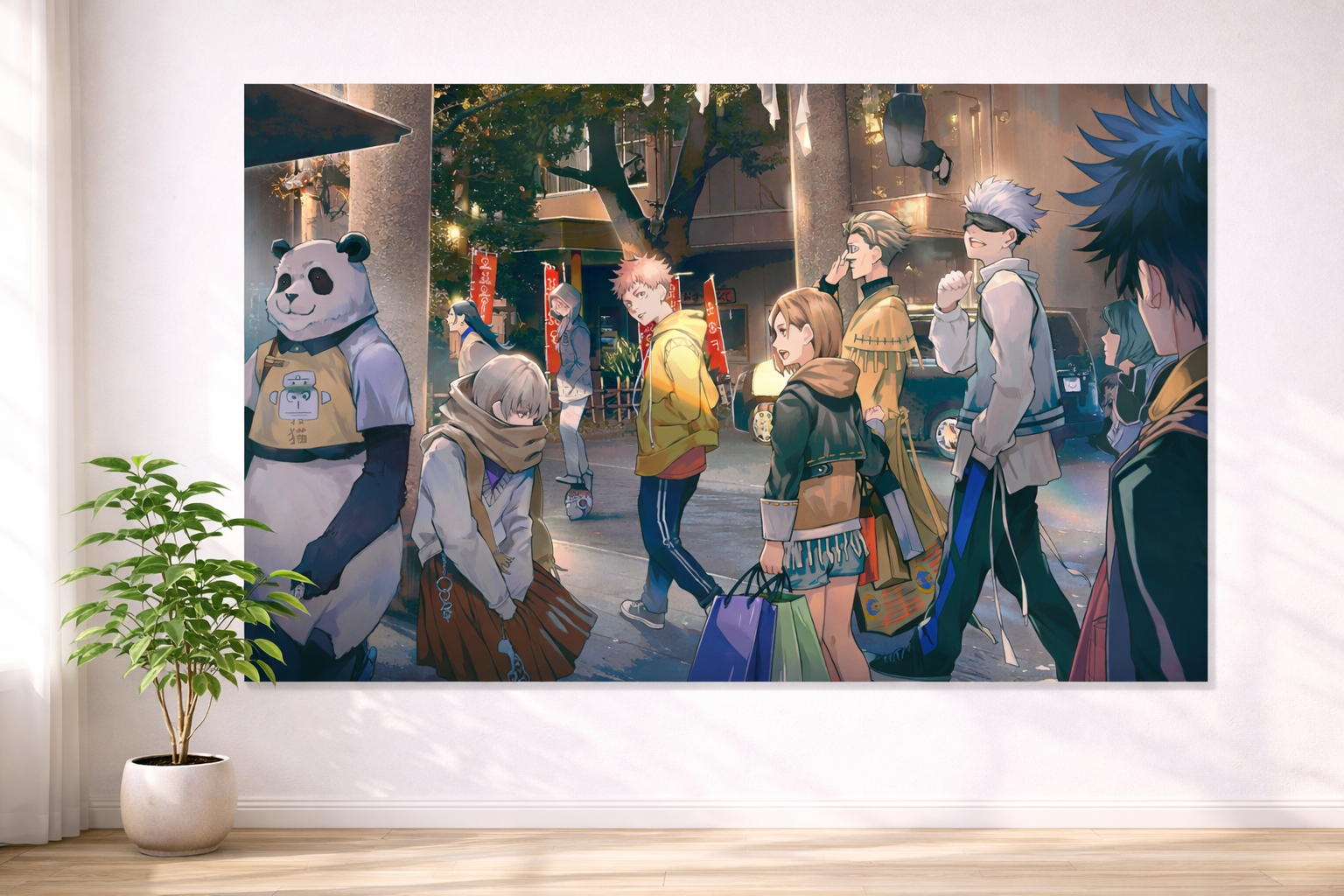 Jujutsu Kaisen City Night Poster – Anime Street Aesthetic