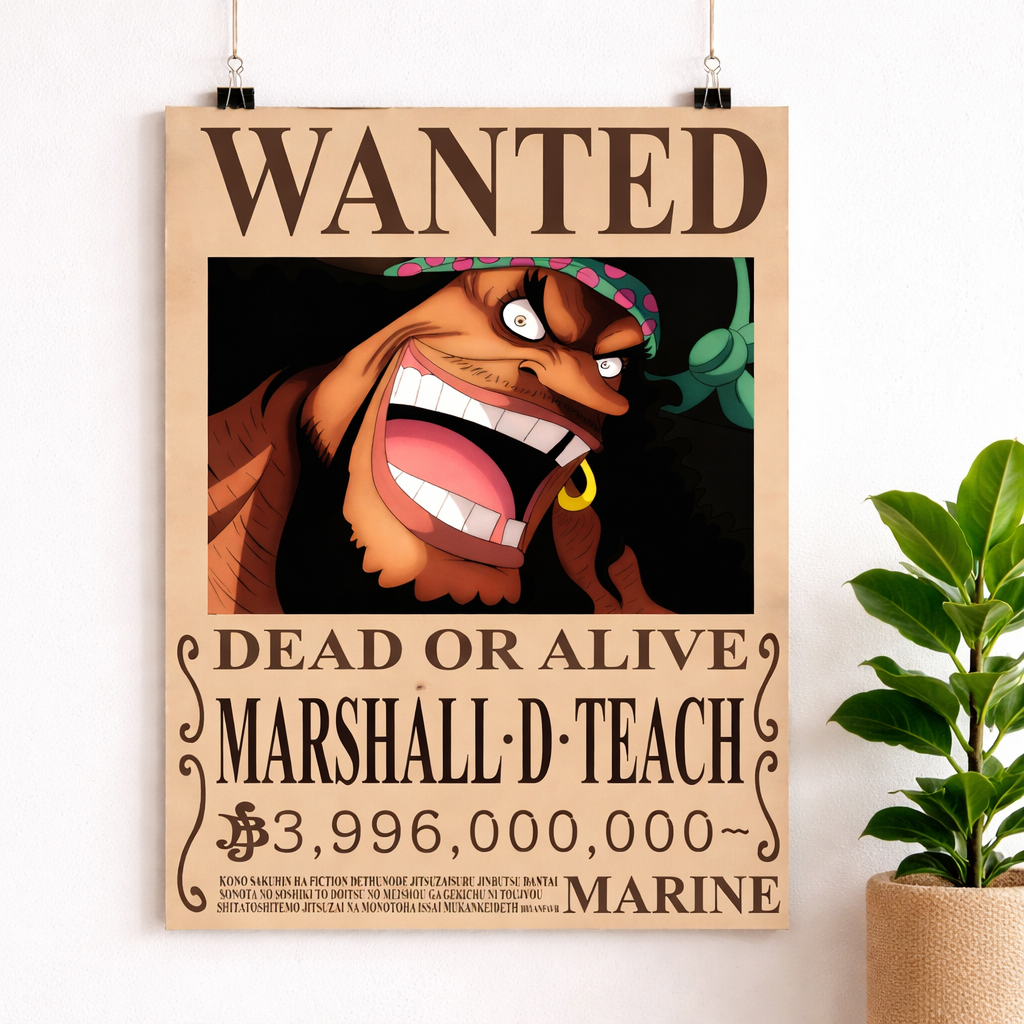 Marshall D. Teach Wanted Poster