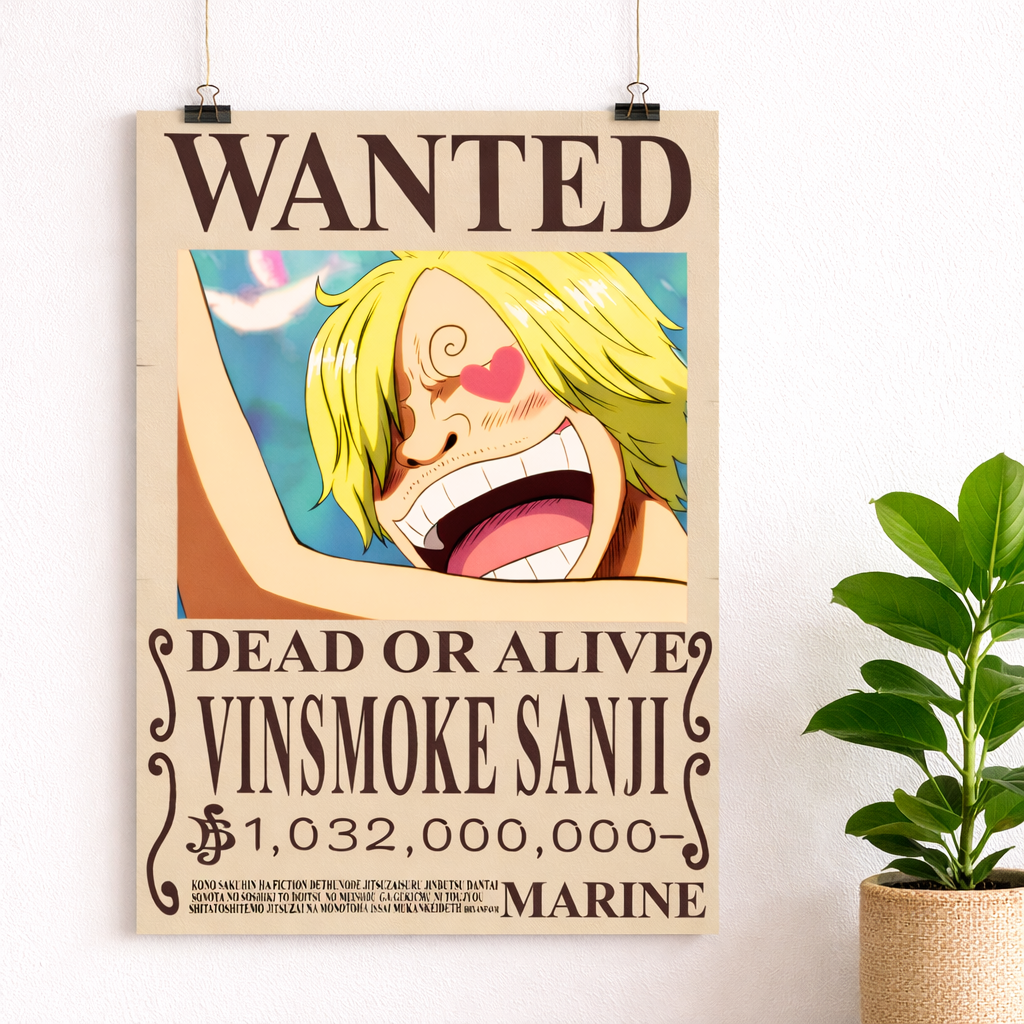 Vinsmoke Sanji Wanted Poster