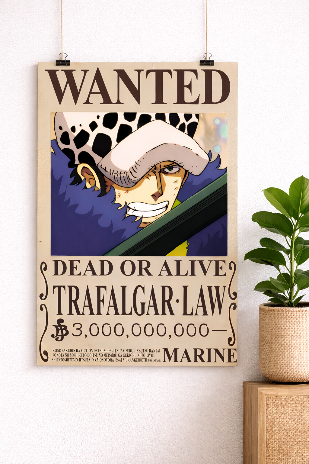 Trafalgar Law Wanted Poster