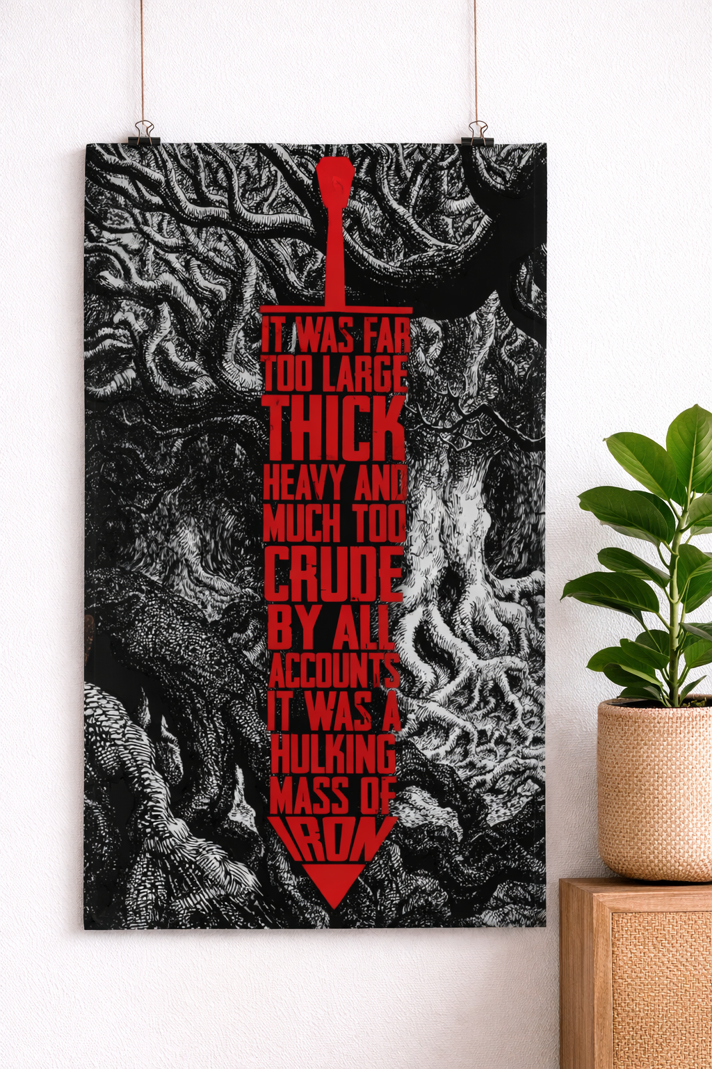 Berserk Sword Quote Poster