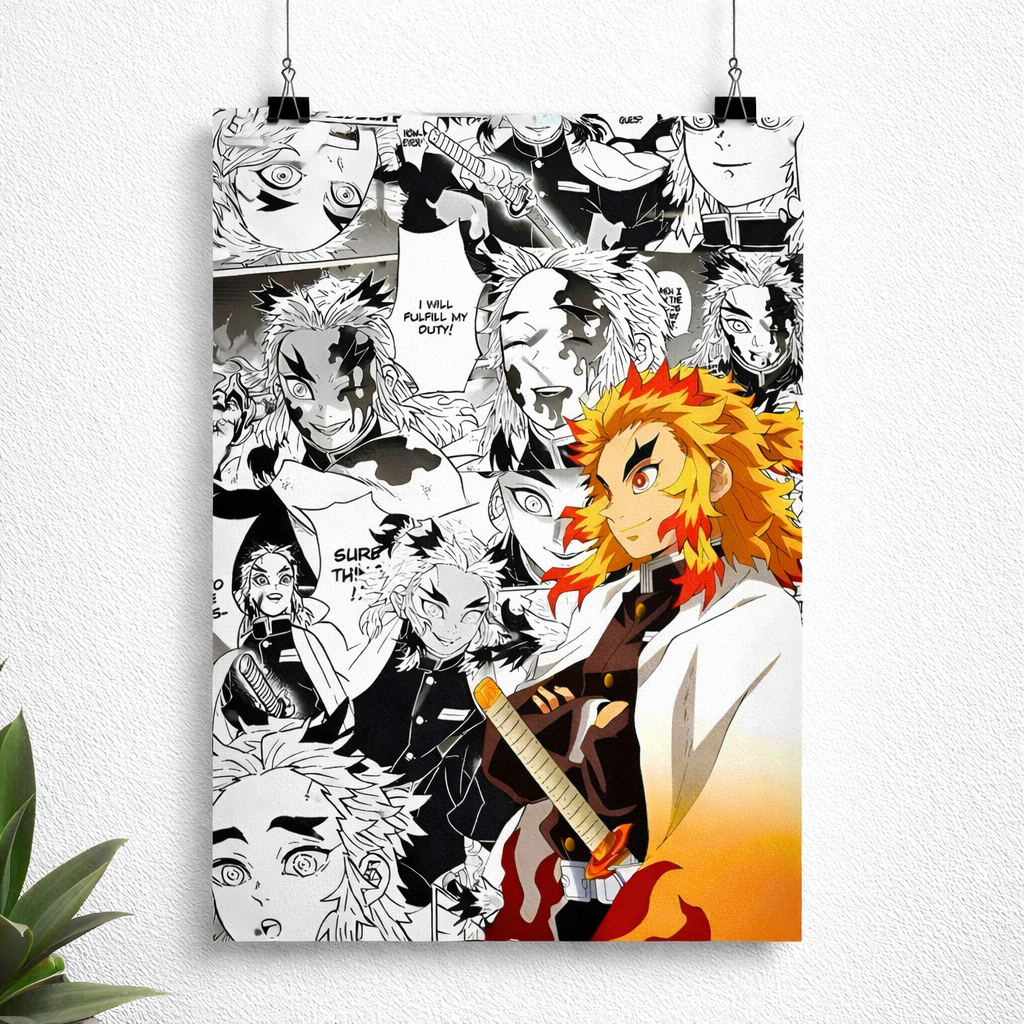 Kyojuro Rengoku Flame Hashira Poster