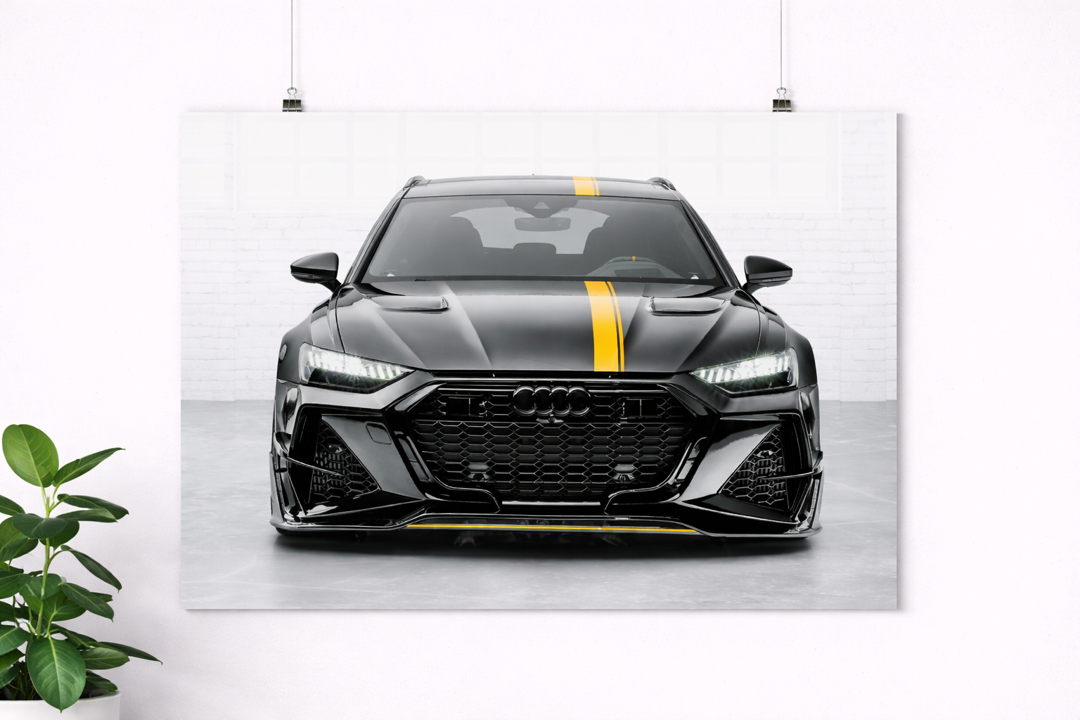 Audi RS Black Edition Poster – Aggressive Luxury Car