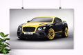 Bentley Continental GT Black & Gold Poster – Luxury Sports