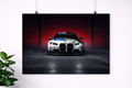BMW M4 Motorsport Front View Poster – High Performance Car
