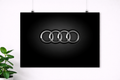 Audi Logo Poster – Minimalist Luxury Car Brand