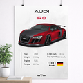 Audi R8 Velocity Style Poster – Performance Sport Edition