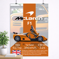 McLaren F1 Velocity Style Poster – Legendary Supercar Edition