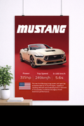 Ford Mustang Velocity Style Poster – Modern Performance Edition