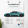 Maserati MCPura Poster – Italian Supercar