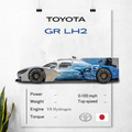 Toyota GR LH2 Poster – Hydrogen Race Car
