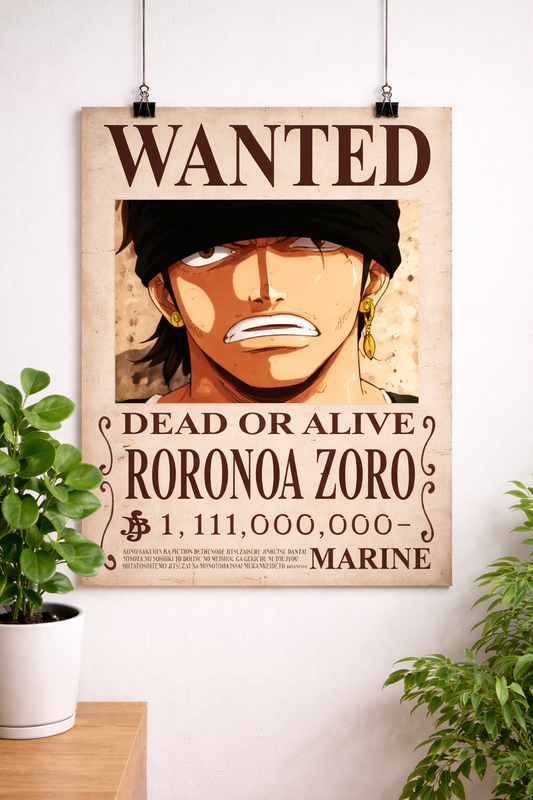 Roronoa Zoro Wanted (Copy)
