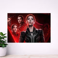 Black Widow Red Neon Avengers