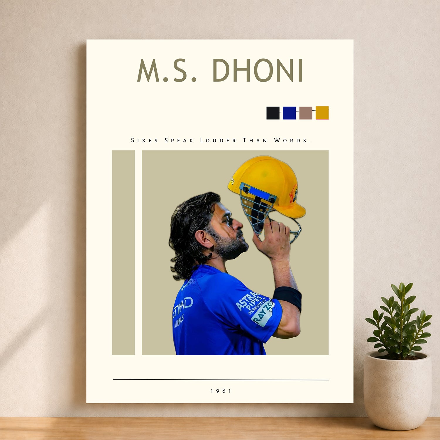 Mahendra Singh Dhoni Minimal MS Dhoni