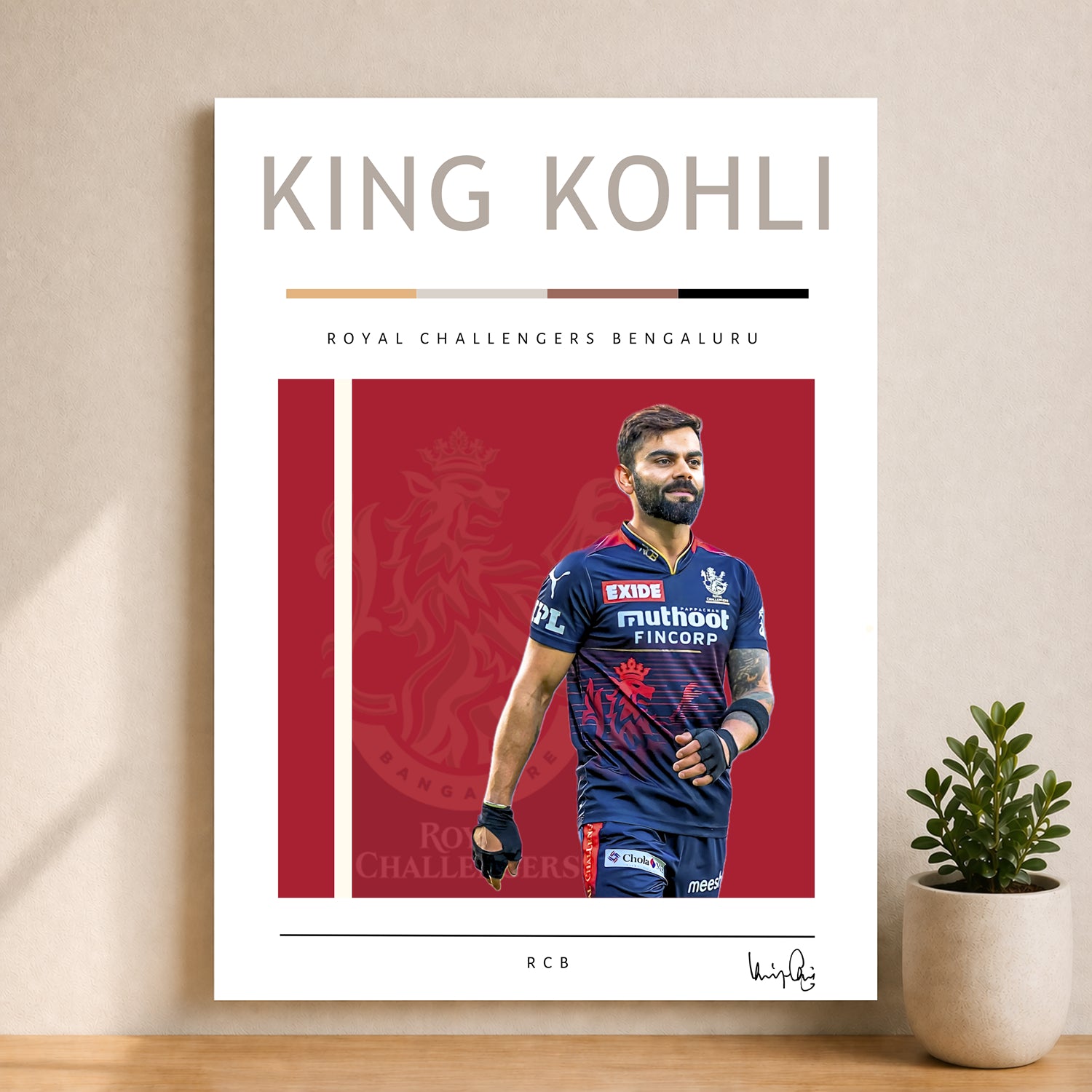 Virat Kohli King Kohli RCB Minimal