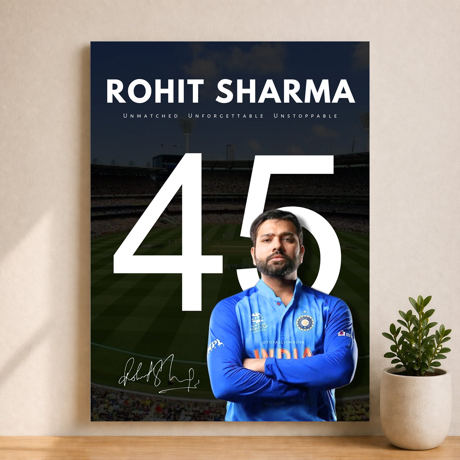 Rohit Sharma – 45 | Unmatched. Unforgettable. Unstoppable.