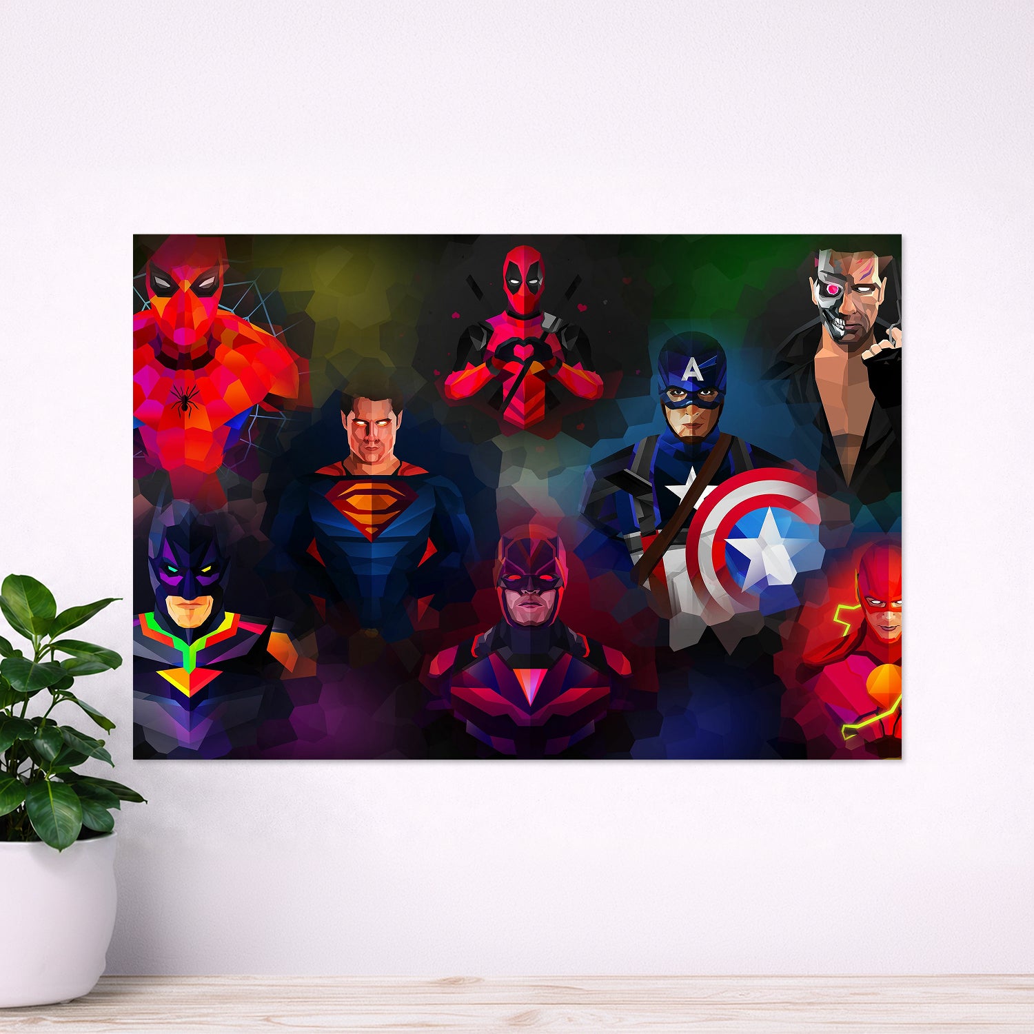 DC vs Marvel Heroes – Low Poly Superhero