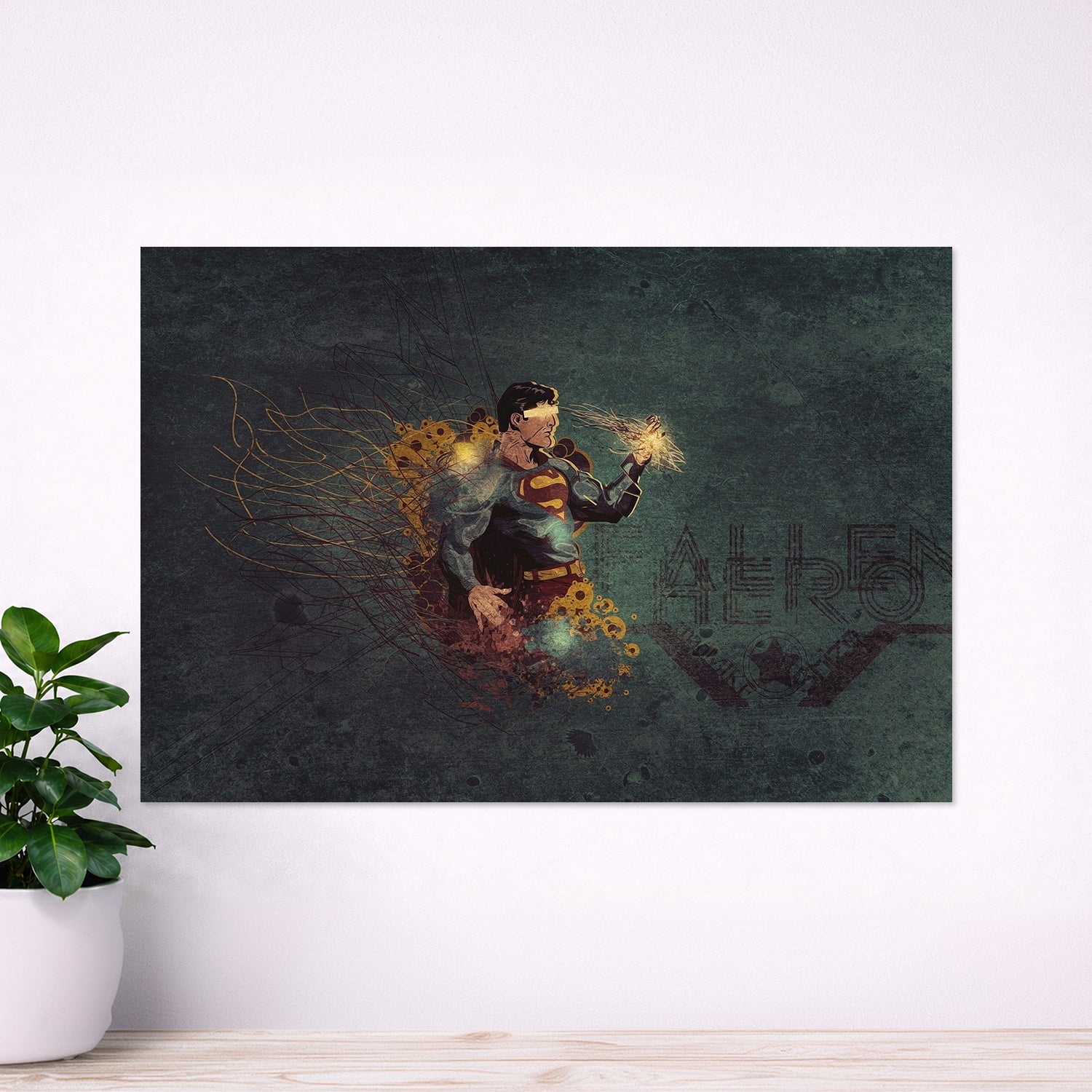 Man of Steel Abstract Hero